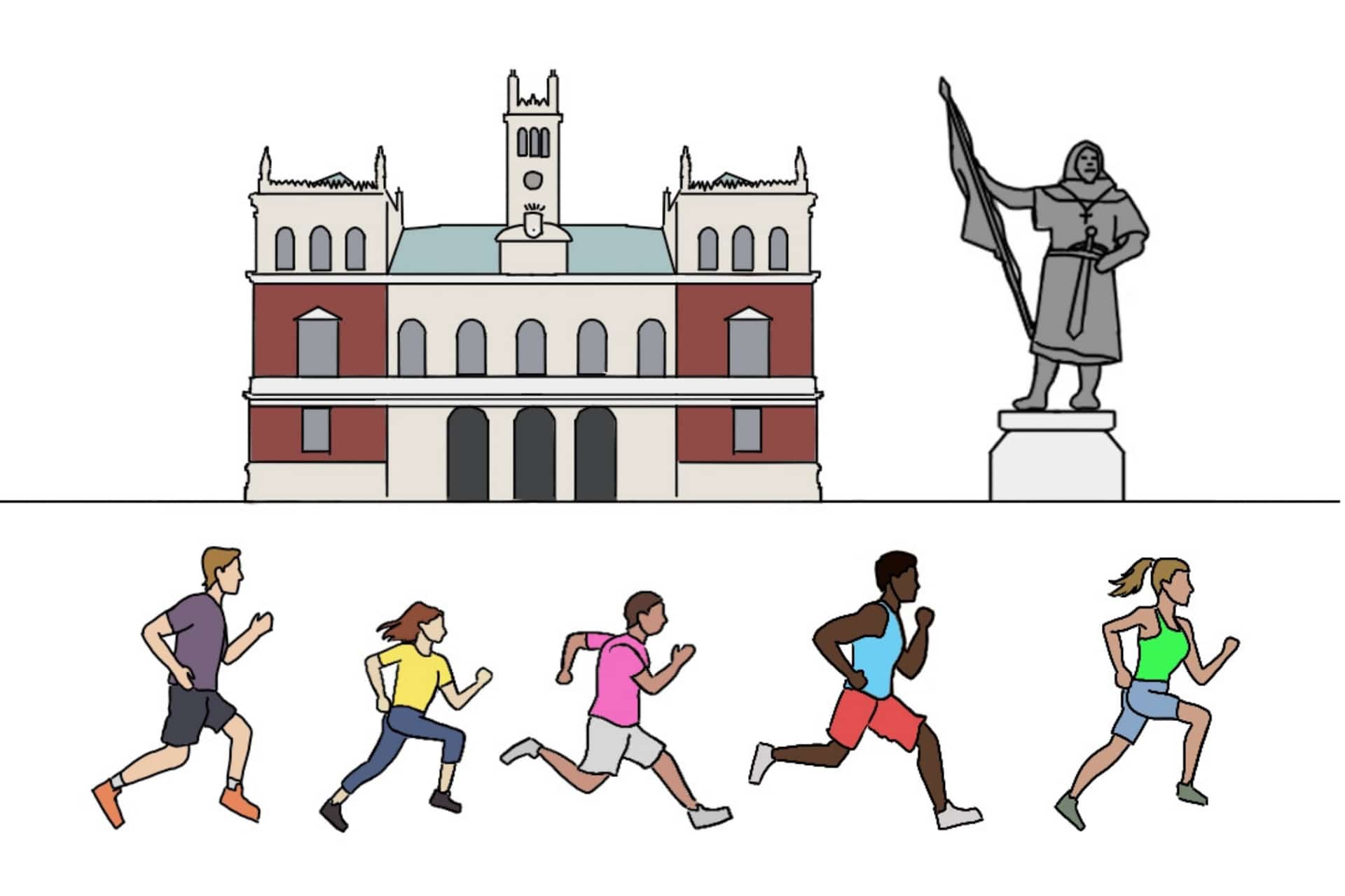 Salida y Meta - XXXIX Trotada Popular de Valladolid - Club Deportivo Trotapinares